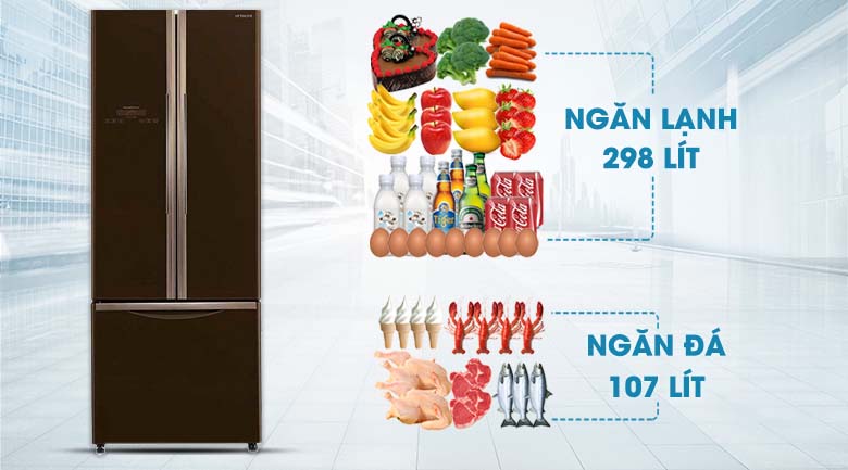 Tủ lạnh Hitachi Inverter 405 Lít (R-FWB475PGV2 GBW)